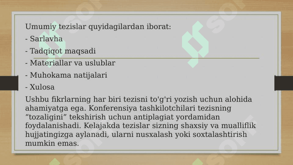 UMUMIY TEZISLAR VA MAQOLALAR 3