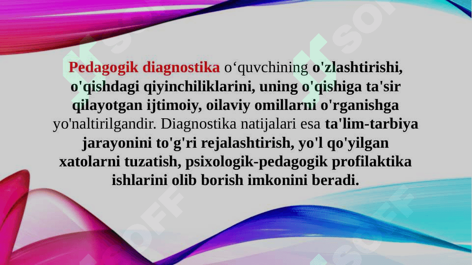 Tarbiya diagnostikasining maqsadi, vazifalari hamda funksiyalari 2
