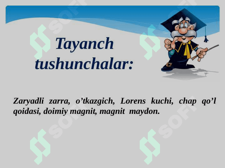 BIR JISNLI MAGNIT MAYDONDA ZARYADLI ZARRANING HARAKATI.  LORENS KUCHI 2