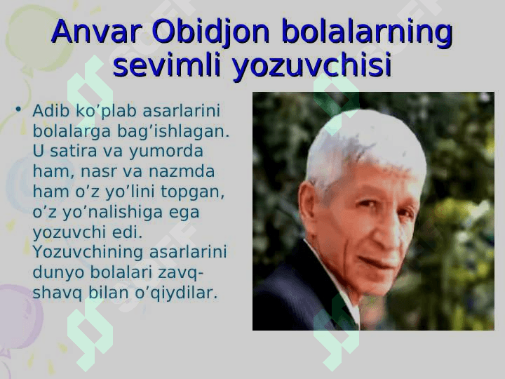 Anvar Obidjon hayoti va ijodi 7