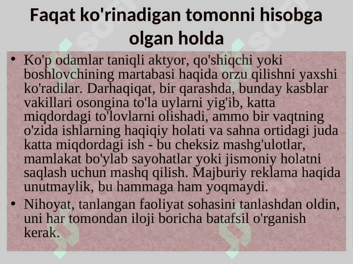 Kasb tanlashda uchraydigan xatoliklarni oldini olish omillari 8