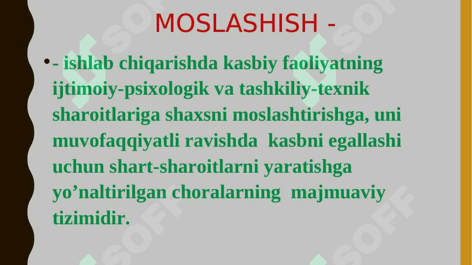 Kasb tanlashga yo’llashning mohiyati va mazmuni 8