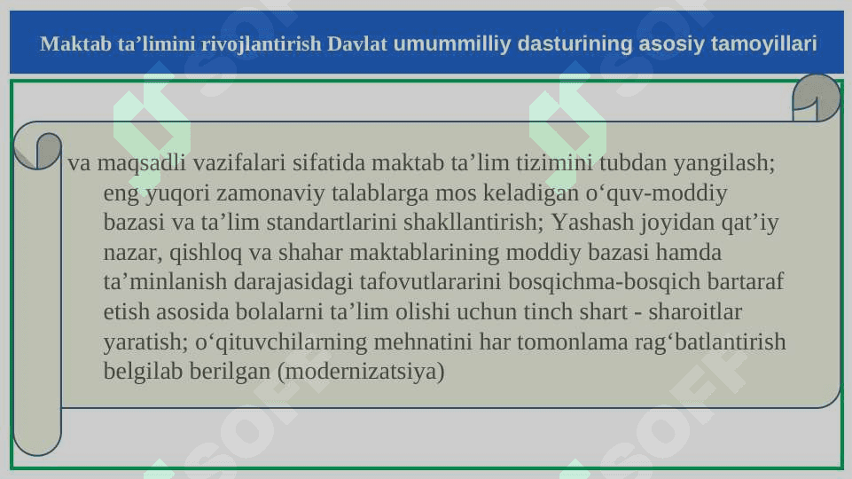 Kasb  hunarga yo'naltirish ishining maktab tizimi 3