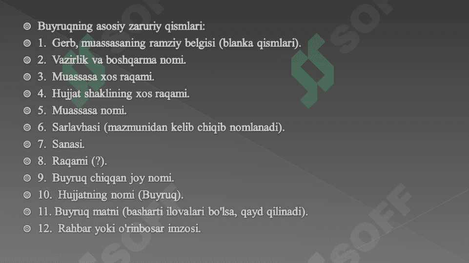 Farmoyish hujjatlari 6