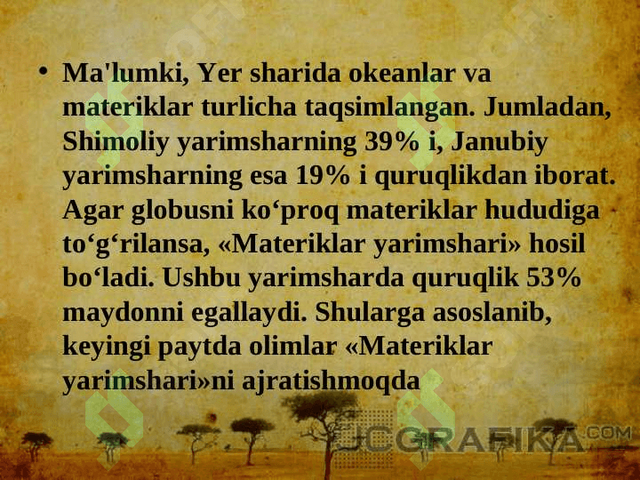Afrikaning geografik o‘rni va o‘rganish tarixi 5