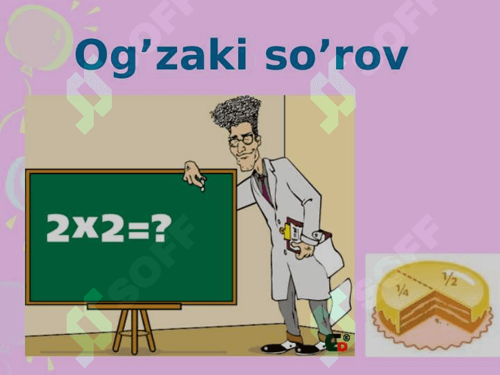 KASRLARNI QISQARTIRISHGA DOIR MISOLLAR YECHISH. 8