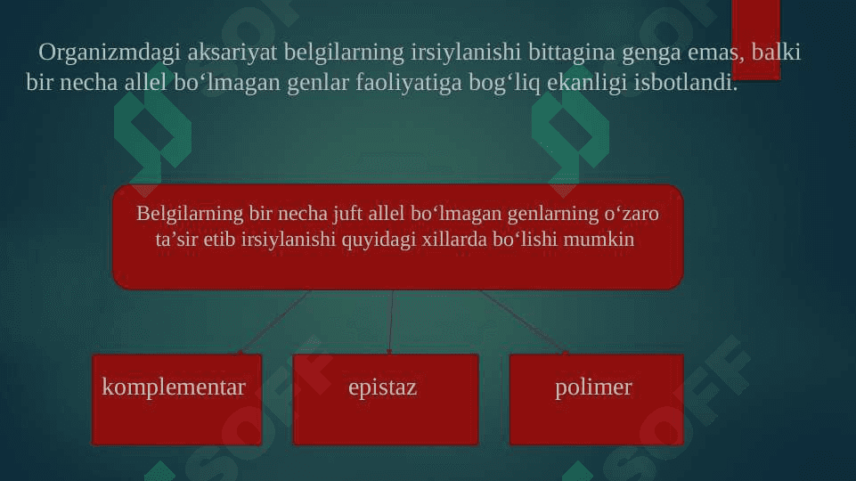 Noallel genlarning oʻzaro taʼsiri 5