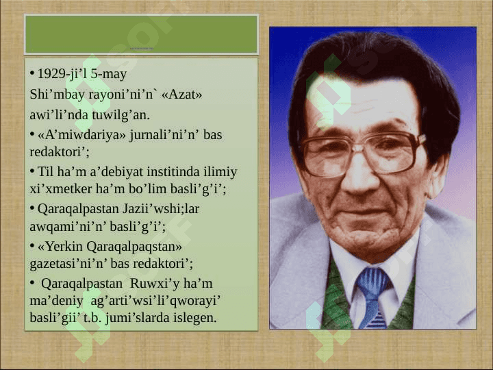Ibrayi’m Yusupov (1929-2008) 2