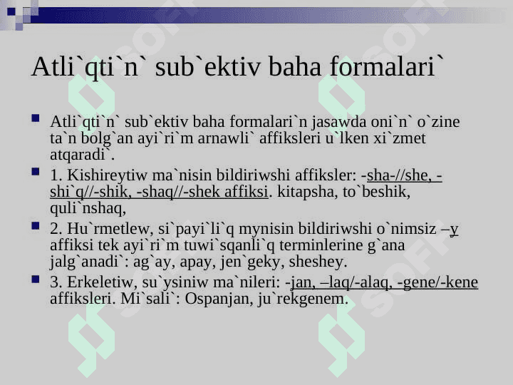 Morfologiyani`n` stil`lik imkaniyatlari` 7