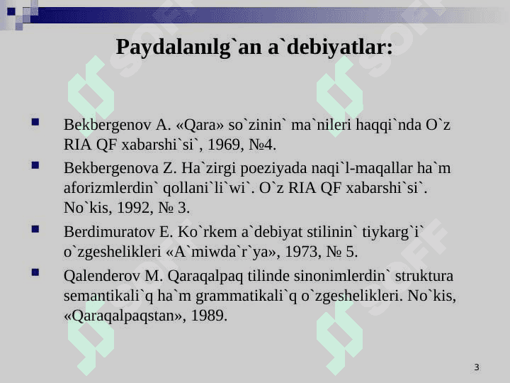 LEKSIKALI`Q  STILISTIKA 3
