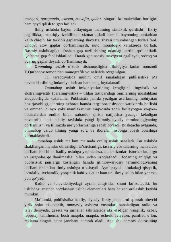 ISH YURITISH TILI VA USLUBI 6