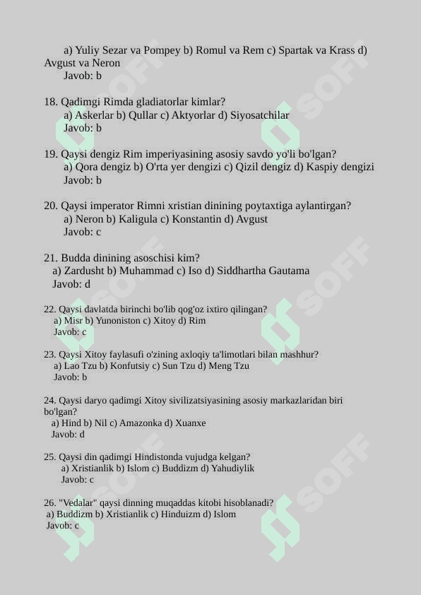 6-SINF TARIX FANIDAN 100 TA TEST 3