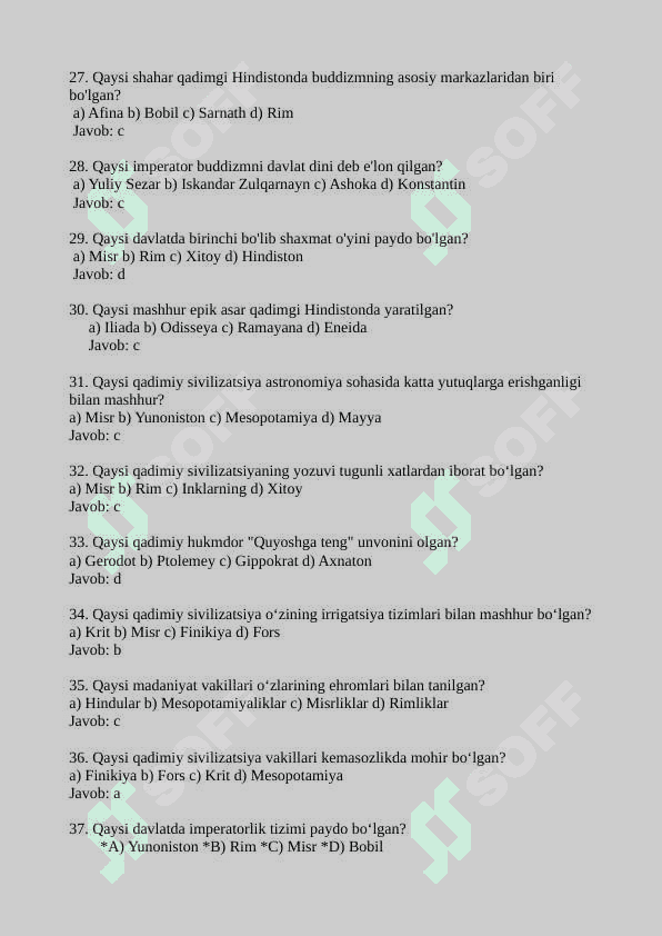 6-SINF TARIX FANIDAN 100 TA TEST 4