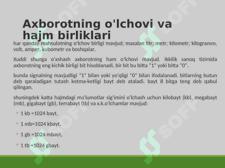 Ахbоrоt tushunchаsi 3