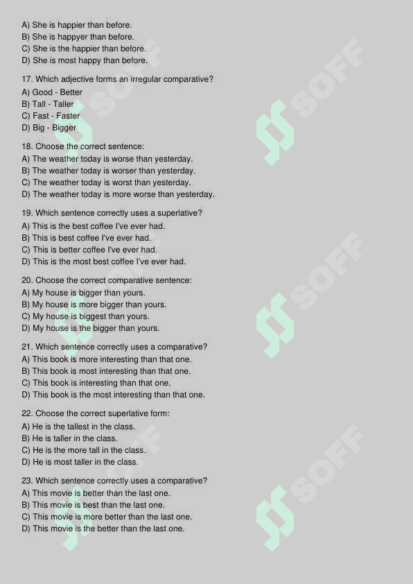 Ingliz tili test 3