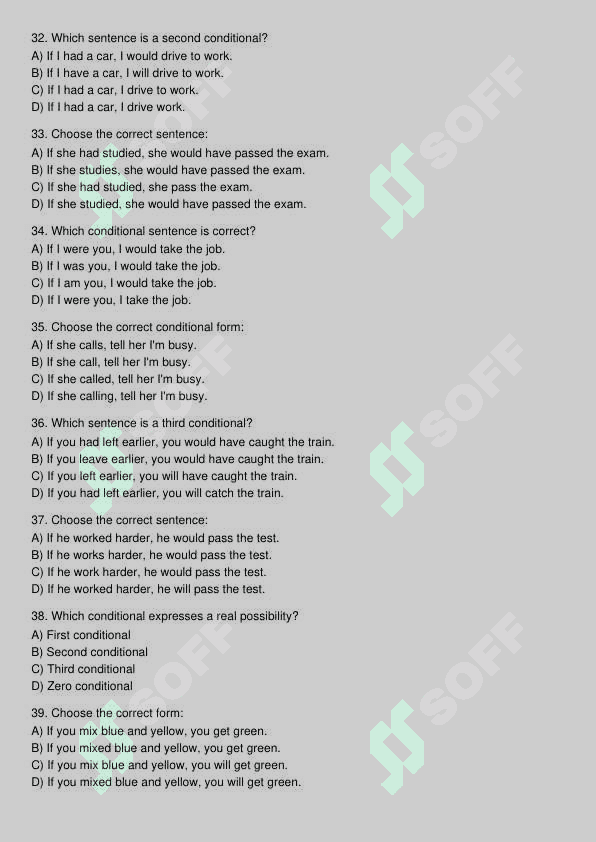 Ingliz tili test 5