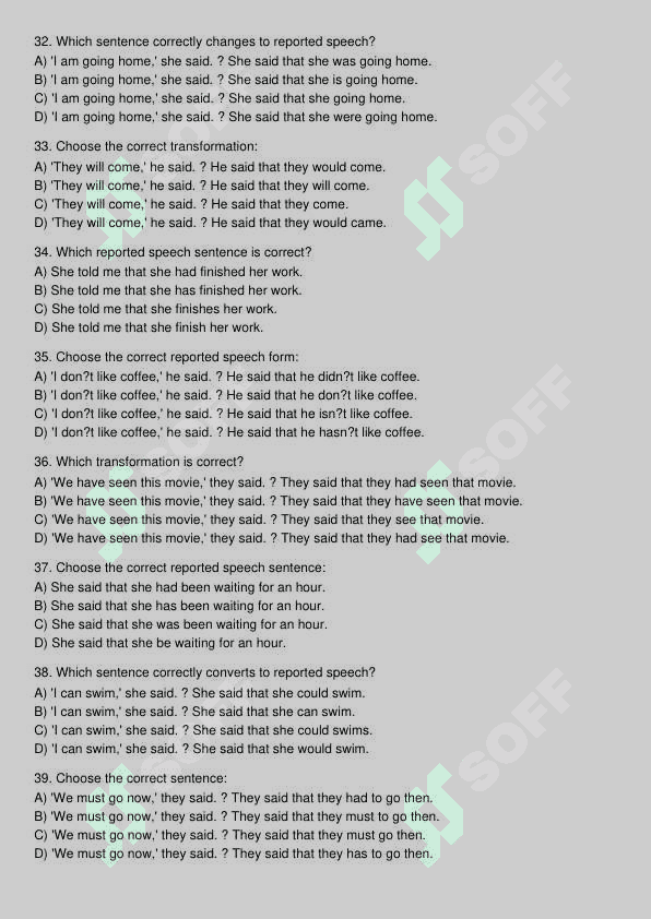 Ingliz tili test 5