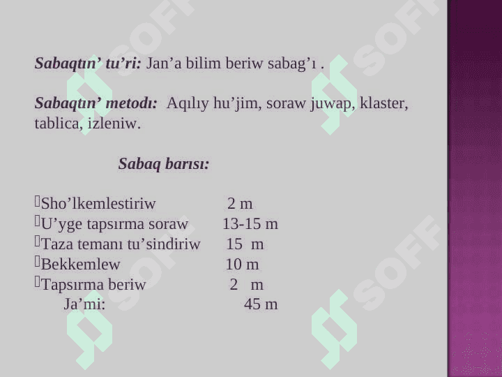 Dialektlik sózler. Arxaizmler, tariyxıy sózler, tabu hám evfemizm 4