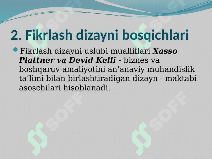 Fikrlash dizayni (“Design thinking”) 6