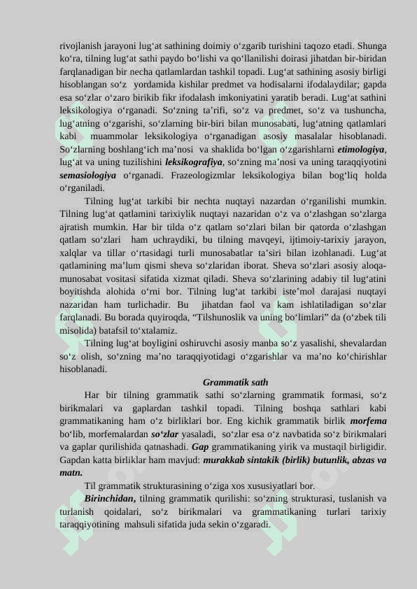 TILNING FONETIK-FONOLOGIK, LUG‘AT SATHI 3