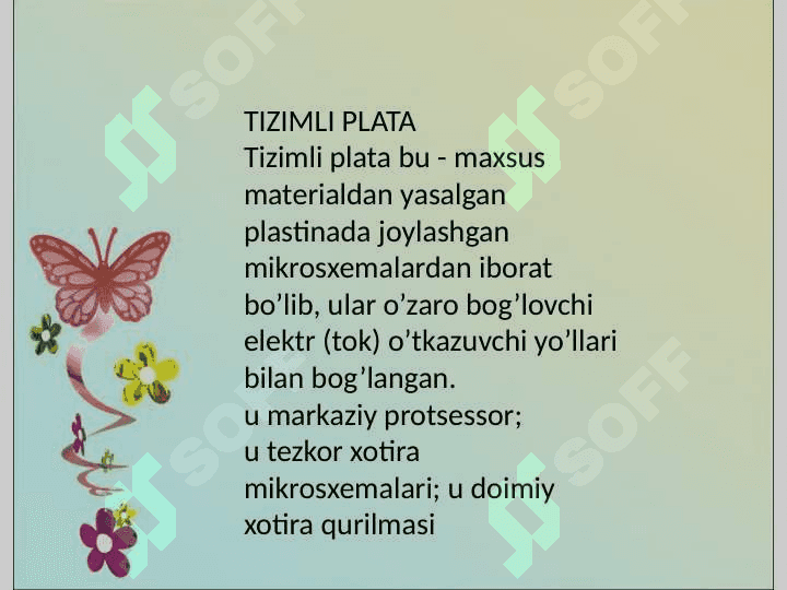 Tizimli blok qismlari bilan tanishish 4
