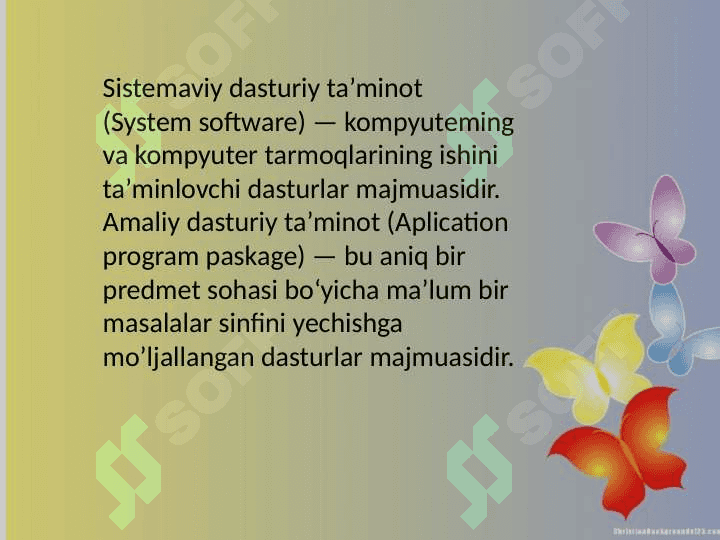 Kompyuterlarni ishga tushiruvchi sistemaviy dasturlar 2