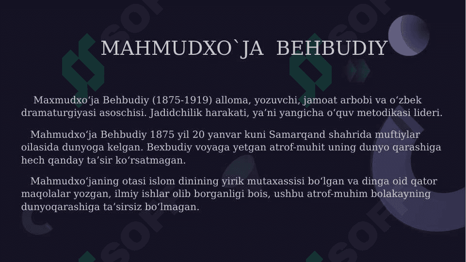MAHMUDXO`JA      BEHBUDIY 2