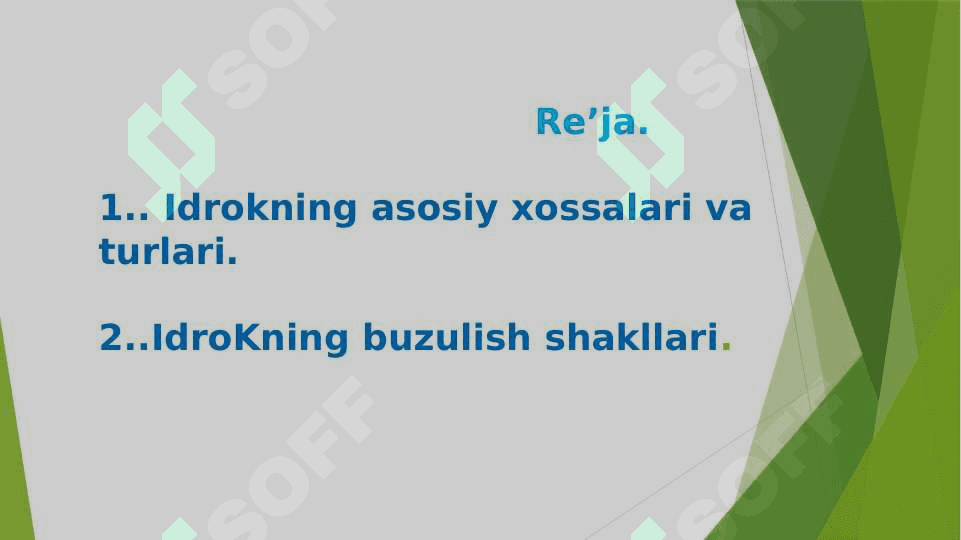 IDROKNING MURAKKAB SHAKLLARI VA ULARNI O`RGANISH METODLARI 2