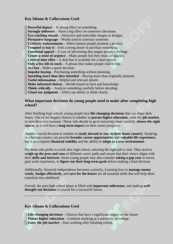 Ielts speaking part 2 answers 8
