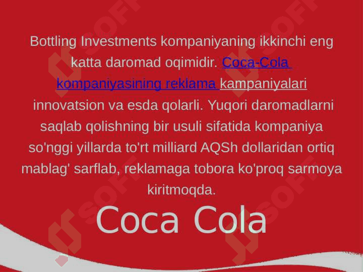 Coca-Cola kompaniyasi 5
