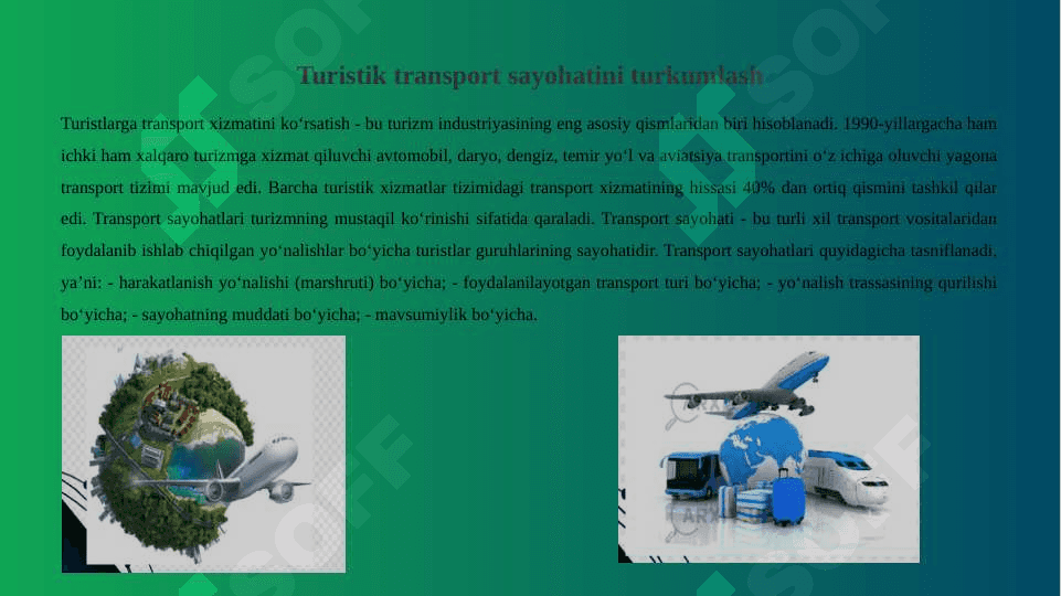 TURISTLARGA TRANSPORT XIZMAT KO‘RSATISH 4