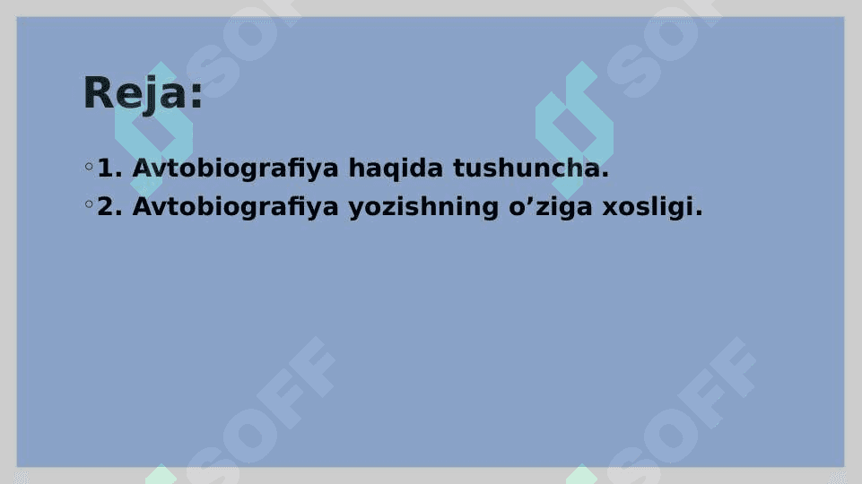 AVTOBIOGRAFIYA O’QITUVCHI NUTQINING JANRI SIFATIDA. 2