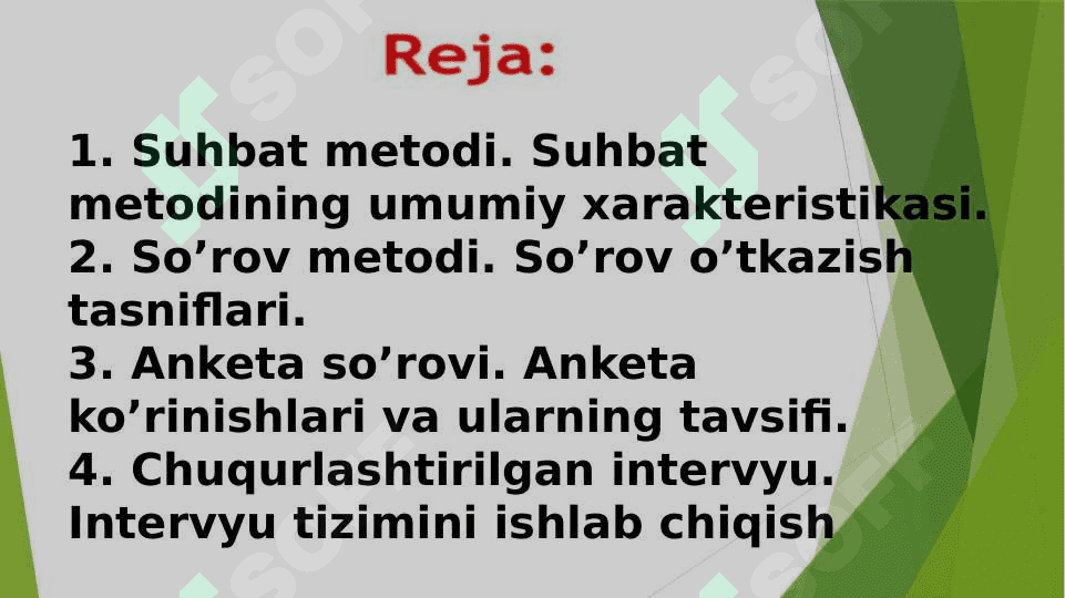 Verbal kommunikativ metodlar. 2