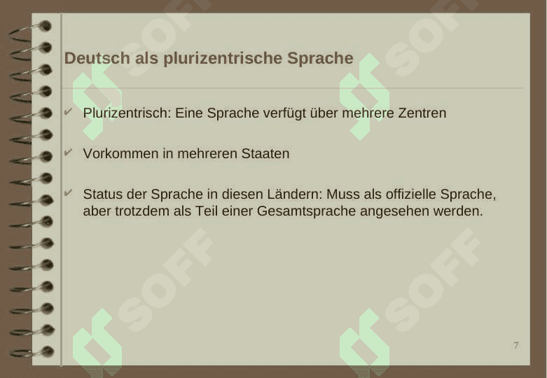 Die deutsche Sprache 7