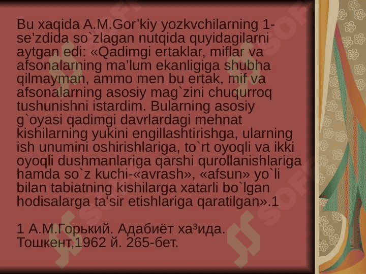 ENG QADIMGI MADANIYAT, ENG QADIMGI XALQ OG’ZAKI IJODI 5