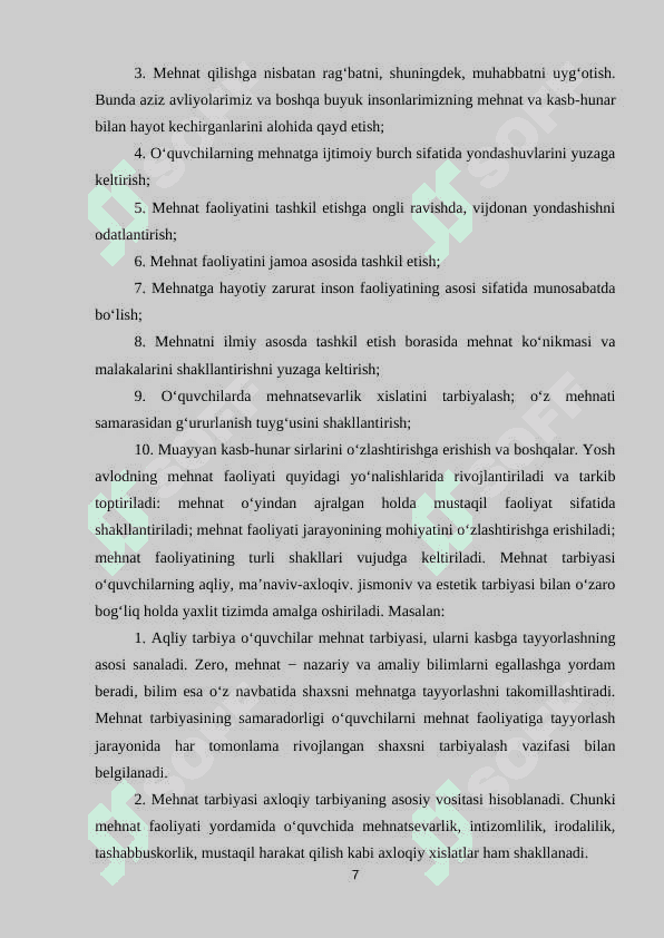 OILADA O‘QUVCHILARNING MEHNAT TARBIYASI 7