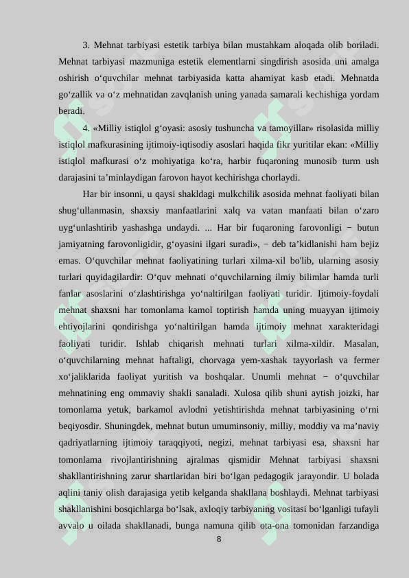 OILADA O‘QUVCHILARNING MEHNAT TARBIYASI 8