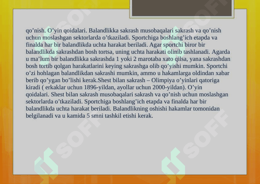 Sakrash texnikasi asoslari 3