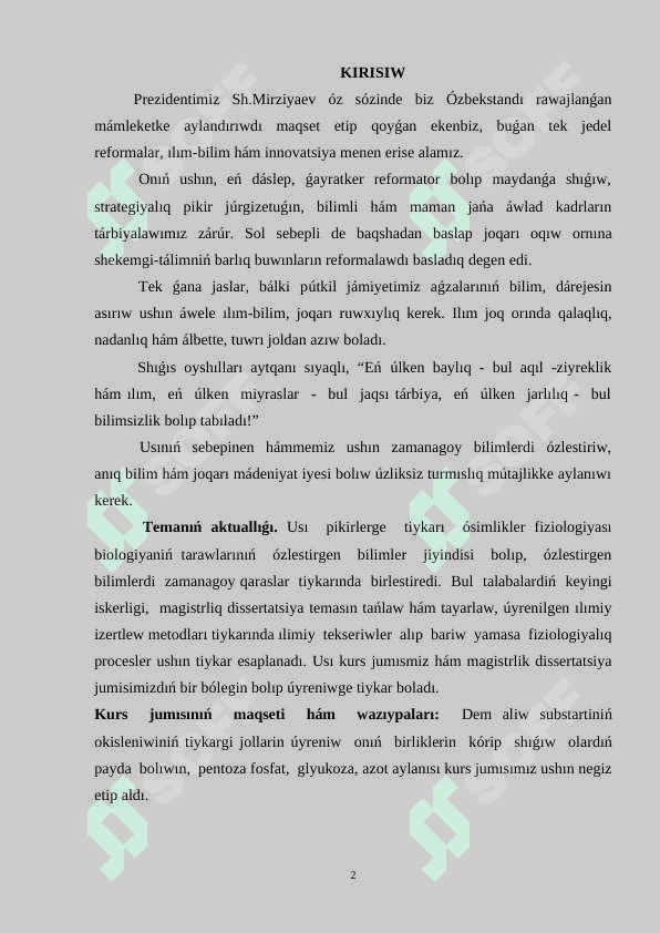 #KURS JUMISI 2