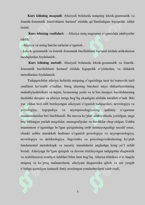 Afaziya va uning turli shakllarida nutqni tiklash  metodlari. 3
