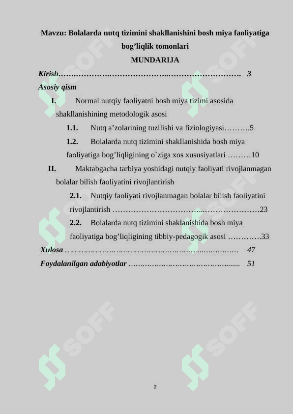 Bolalarda nutq tizimini shakllanishini bosh miya faoliyatiga bog’liqlik tomonlari 2