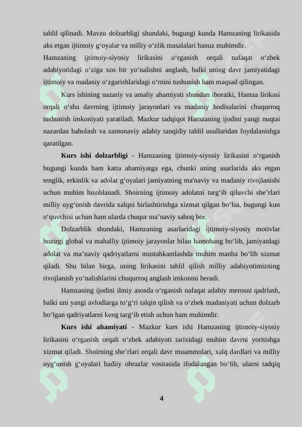 Hamzaning ijtimoiy-siyosiy lirikasi 4