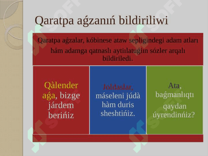 Qaratpa aǵza tuwralı túsinik 3