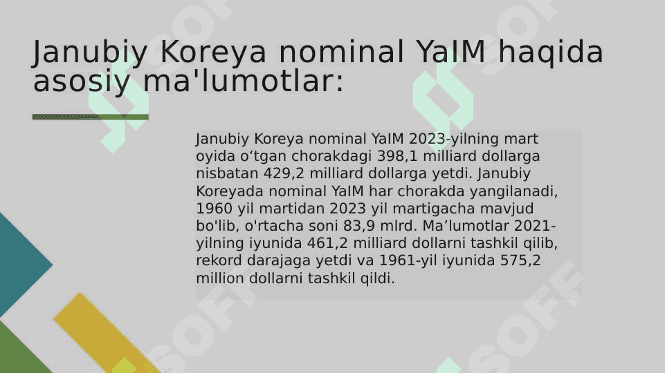 Janubiy Koreya Iqtisodiyoti 3