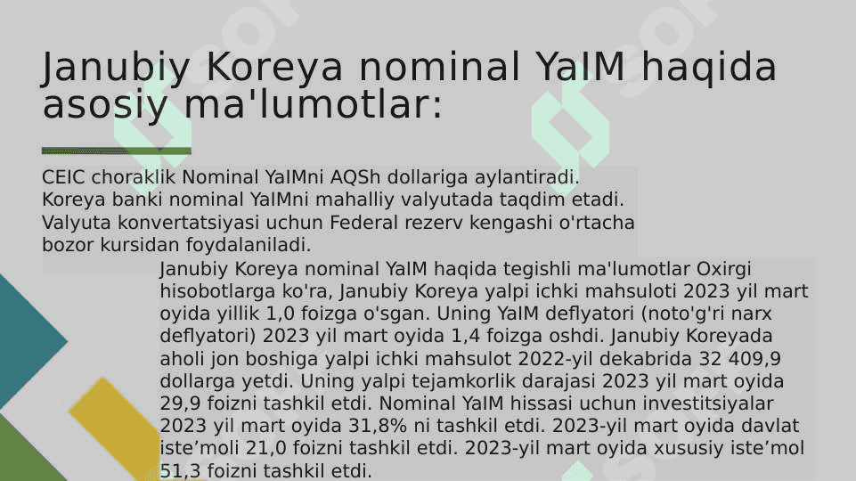 Janubiy Koreya Iqtisodiyoti 4