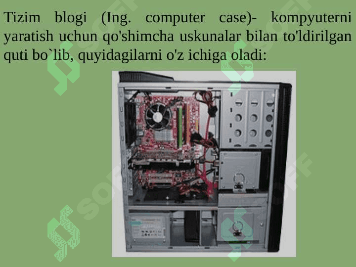Shaxsiy kompyuterning  dasturiy ta’minoti 5