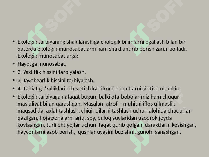 Tabiat  muhofazasi  mavzulari 3
