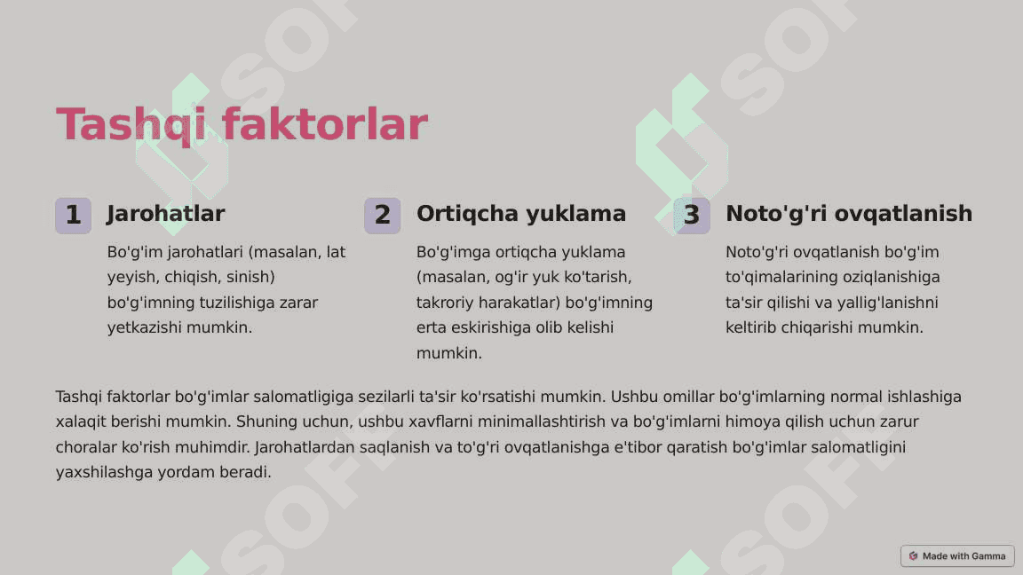 Boʻgʻimlar tuzilishiga tashqi va ichki faktorlarning tasiri 3