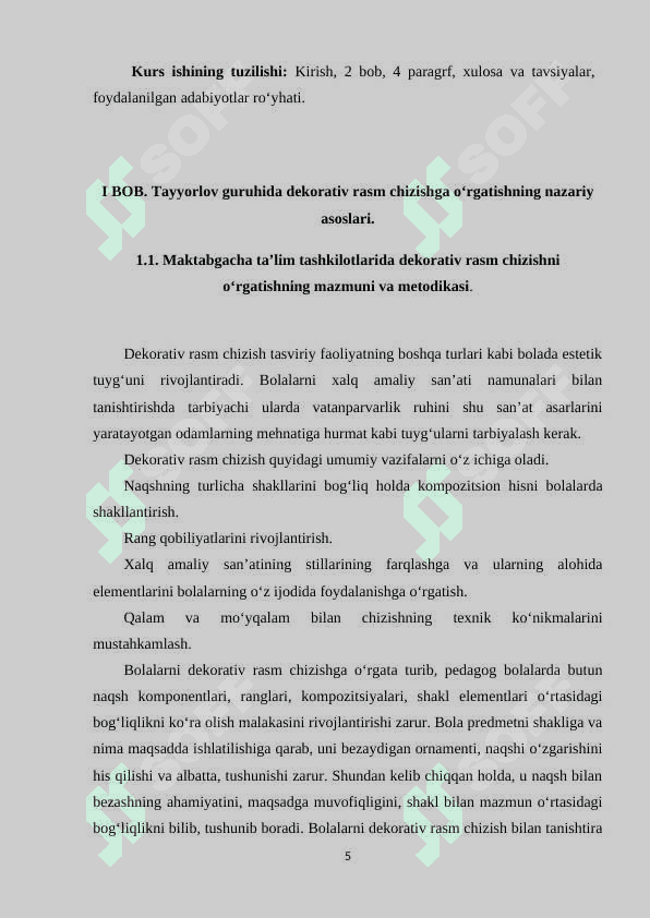 Tаyyorlоv guruhdа dеkоrаtiv rаsm chizishgа o‘rgаtishning mаzmuni vа vаzifаlаri 5