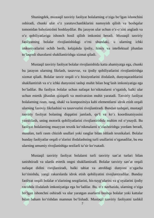 TАYYORLОV GURUHIDА RАSM CHIZISHGА O‘RGАTISHNING MАZMUNI VА VАZIFАLАRI 7